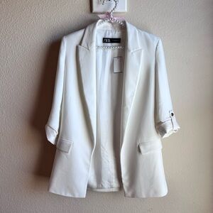 Zara Women's white  Blazer